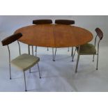 Stag 'S' range - A 1960s dining table and four side chairs