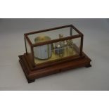 Russell, Norwich, a traditional mahogany cased satin brass finished barograph
