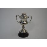 Small Chinese silver trophy cup