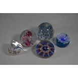Collection of various paperweights