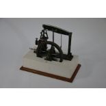 A fine engineering 1-inch scale model steam beam engine