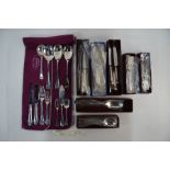 A set of modern silver OEP flatware and cutlery by William Turner
