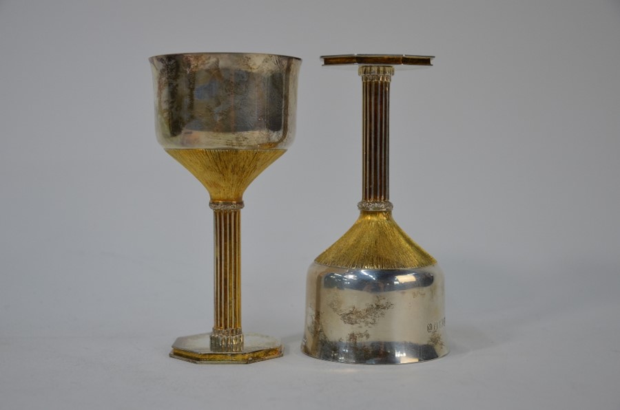 Pair of silver Wells Cathedral goblets - Image 3 of 7