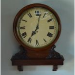 A Regency mahogany cased single fusee bracket clock