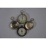 Two Edwardian silver pocket watches
