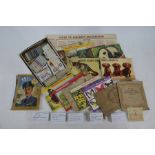 A quantity of cigarette cards and other trade cards