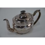 George III silver teapot, London 1805