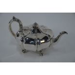 Early Victorian silver teapot, London 1841