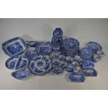 A selection of antique Copeland Spode's Italian pattern tableware