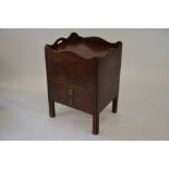 A George III mahogany commode