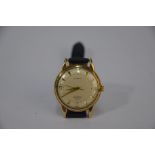 A gentleman's Mappin & Webb 9ct gold wristwatch