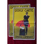 Two D'Oyly Carte Opera Company advertising posters