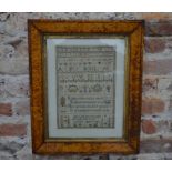 A good George IV silk crossstitch sampler