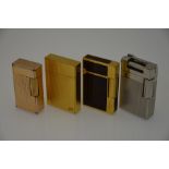 S J Dupont - Three various cigarette lighters