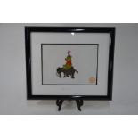 A Disney animation serigraph of Winnie the Pooh