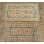 Two Turkish Melas rugs (2)