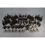 A quantity of modern W Britain and other die cast and painted pewter figures