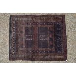 An old Sarouk Turkoman Ensi small rug