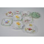 Nine various Shelley china pin dishes