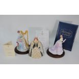 Three Royal Worcester Ltd edition figures
