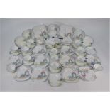 A Shelley china Queen Anne shape tea service