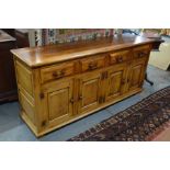 A good quality 18th style oak sideboard