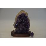 An amethyst geode