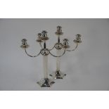 Pair of Continental 900 grade candelabra