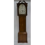 A Victorian oak 8-day longcase clock