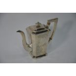Chinese export silver coffee pot