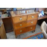 A 19th century mahogany chest of drawers