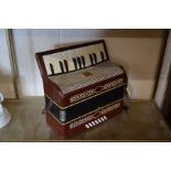 A vintage accordion