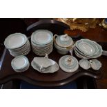 An antique child's/doll's part dinner service