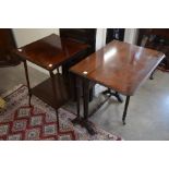 Edwardian mahogany two-tier occasional table