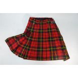 A gentleman's Scottish wool kilt