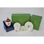 A Royal Worcester china 'Wild Flowers of Britain Wedding Tea Set'
