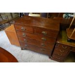 A George III mahogany chest of drawers