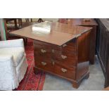 An 18th century mahogany bachelor's chest