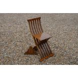 A parquetry inlaid Syrian hall chair