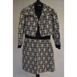 1960s Peter Barron Op-Art style lady's suit etc.