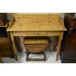 Antique pine hall table