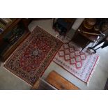 Indo-Persian Turkoman design rug to/w a Persian Tabriz rug