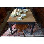 Oak kitchen dining table