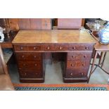 'I Waterer & Son, Chertsey' - a pedestal desk