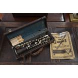 A vintage cased clarinet