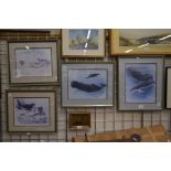 Four prints after Archibald Thorburn of marine mammals