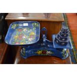 A set of painted barge ware kitchen scales