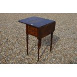 A 19th century mahogany writing/work table