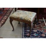 A19th century oak framed stool