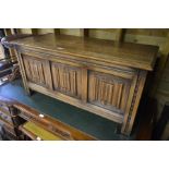 A small oak coffer